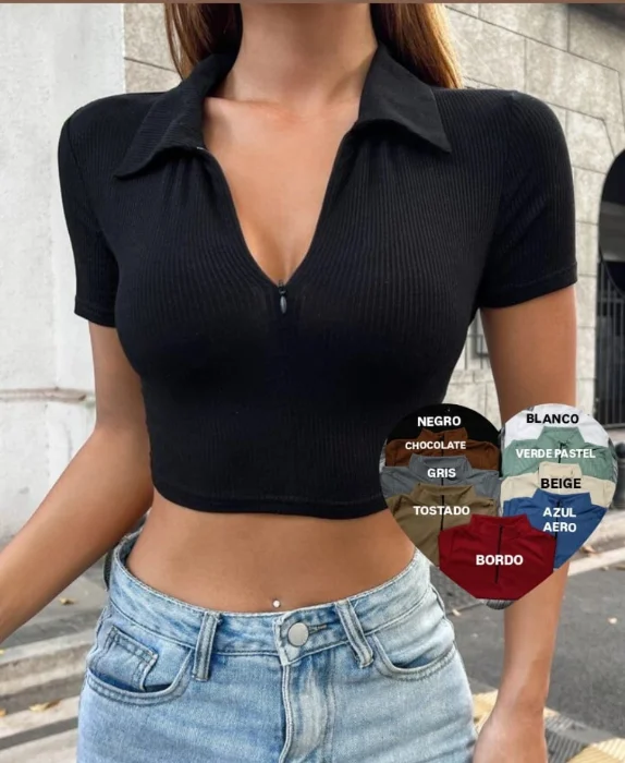 Remera C/cierre
