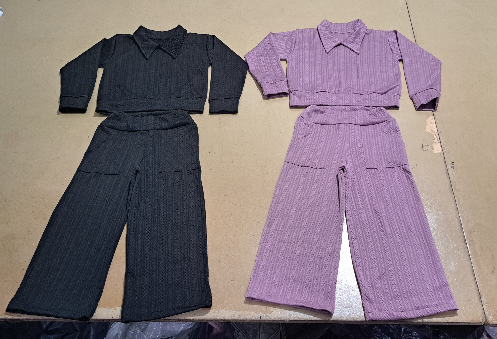 Conjunto Lanilla Jacquar Trensada - Imagen 3