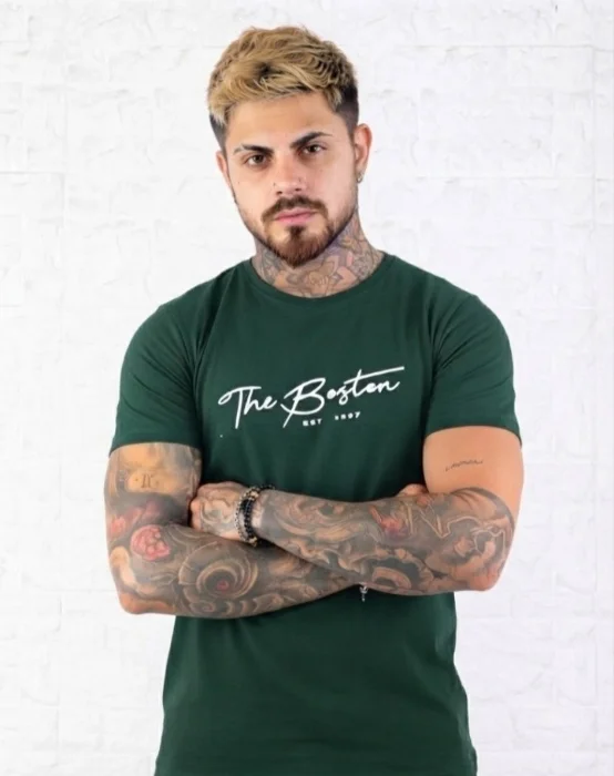 Remeras Básicas Estampadas de Algodón Peinado