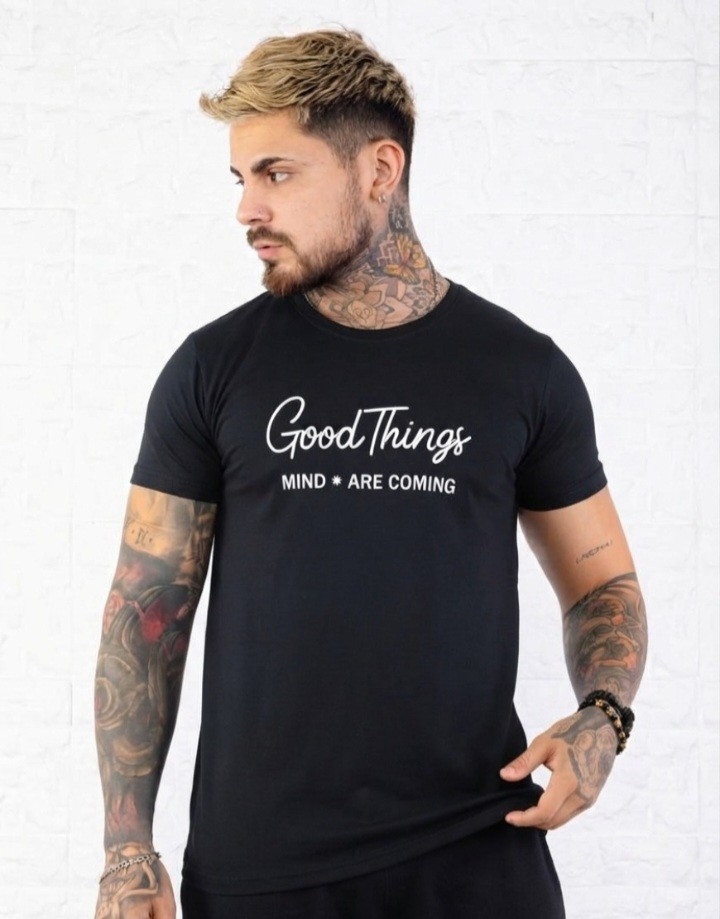 Remeras Básicas Estampadas de Algodón Peinado - Imagen 2