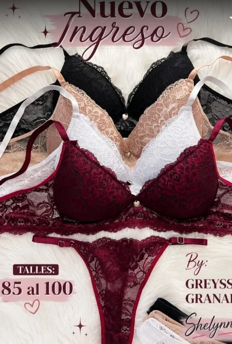 Conjunto de Encaje Triángulo Shenile