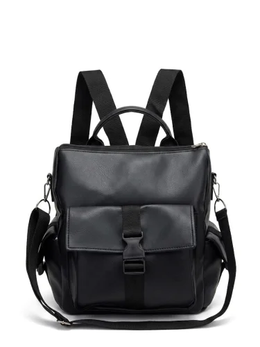 Mochila Bolso Cargo Eco Cuero