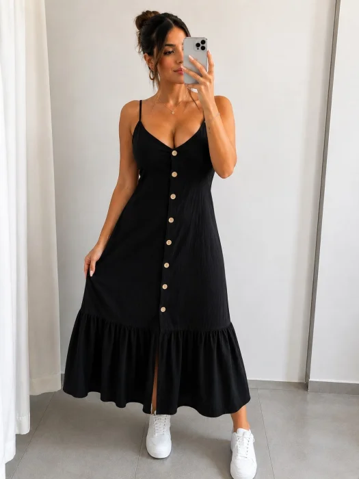 Vestido Lino Excelente Calidad