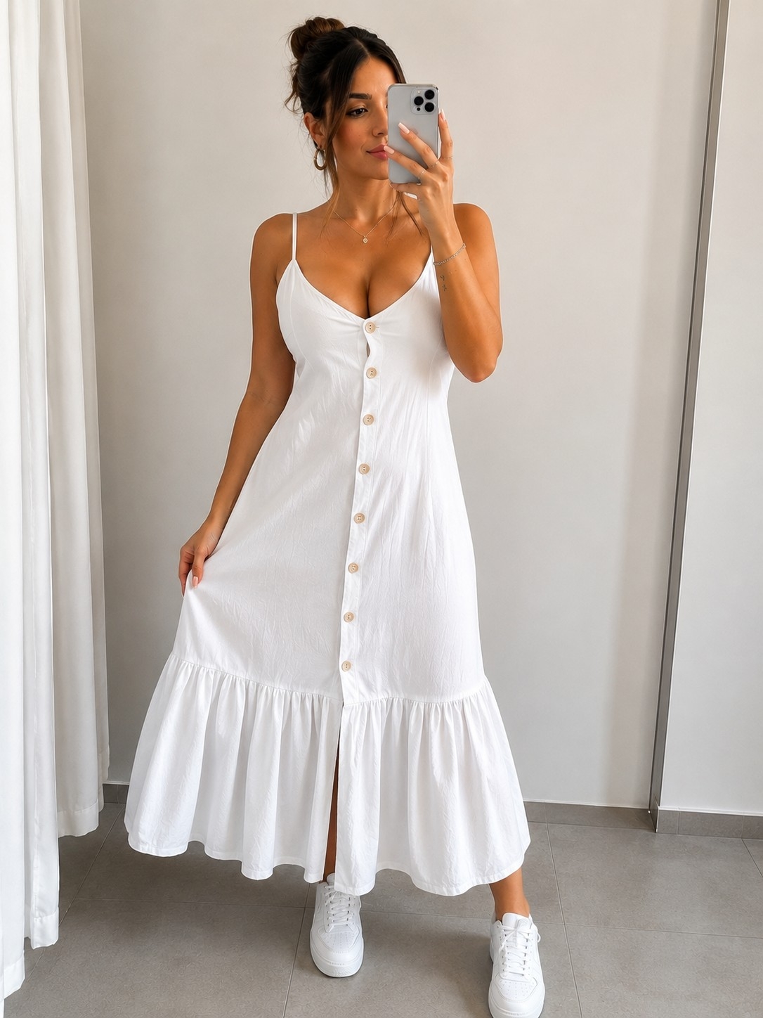 Vestido Lino Excelente Calidad - Imagen 4