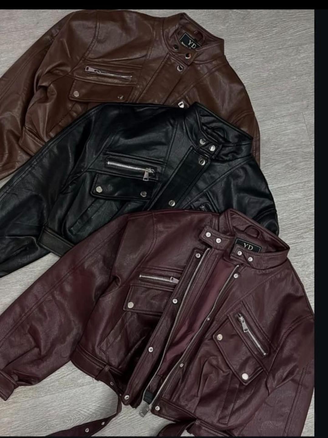 Campera Bonber  Crop Solo Chocolate - Imagen 3