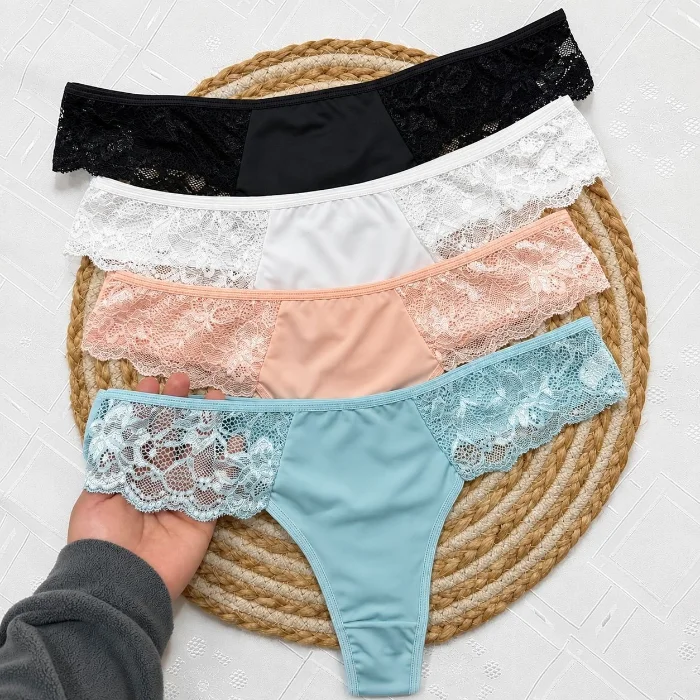 Colaless Lycra/encaje- Lenceria Micatu
