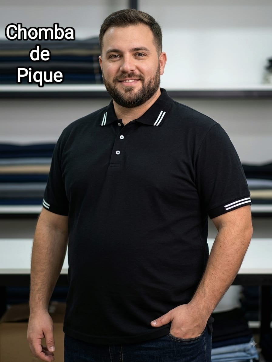 Chombas de Piqué Talles Especiales - Imagen 2