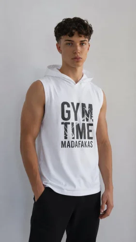 Musculosa Gym Time C/capucha