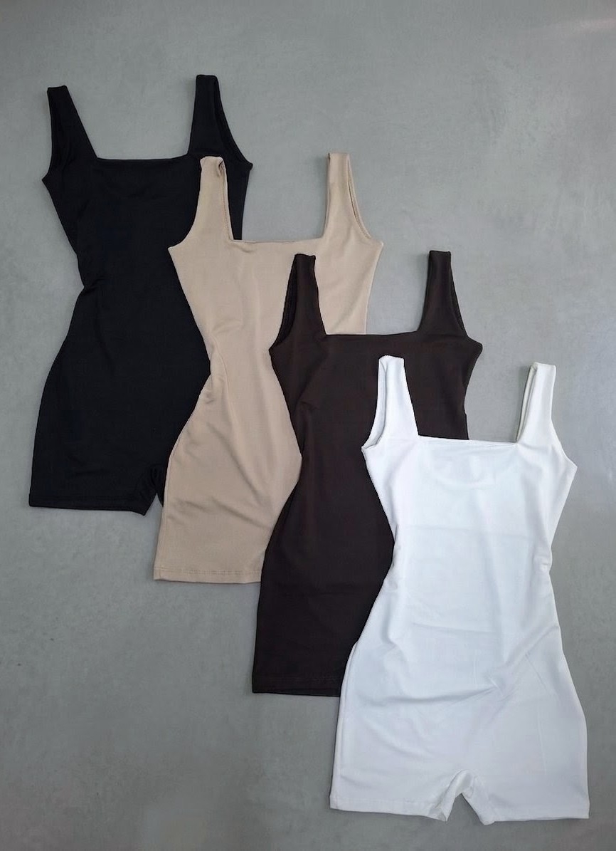Catsuit Microfibra Escote Cuadrado Body Catsuit - Imagen 3