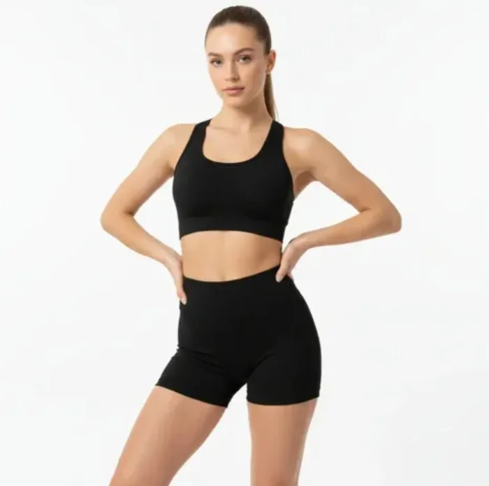 Conjunto Short y Top Lycra Deportivo Dama