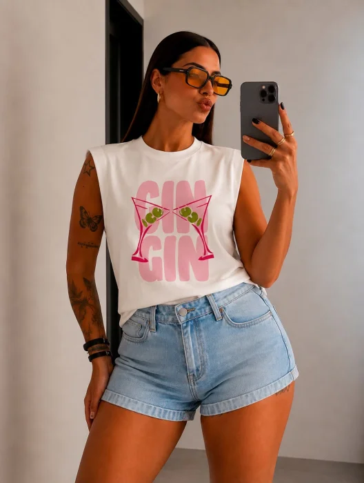 Musculosa Algodón Peinado