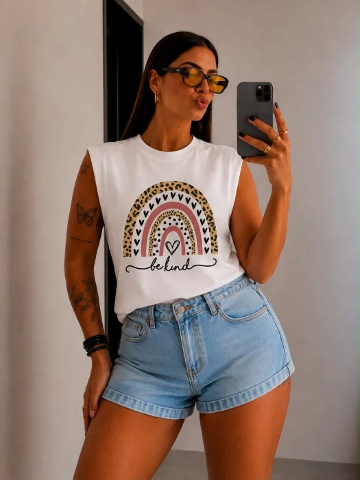 Musculosa Estampada