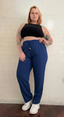 Pantalón Recto Lino Spandex