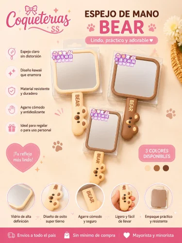 Espejo de Mano Bear