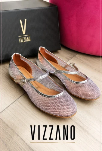 Zapato Guillerminas Plateado Vizzano