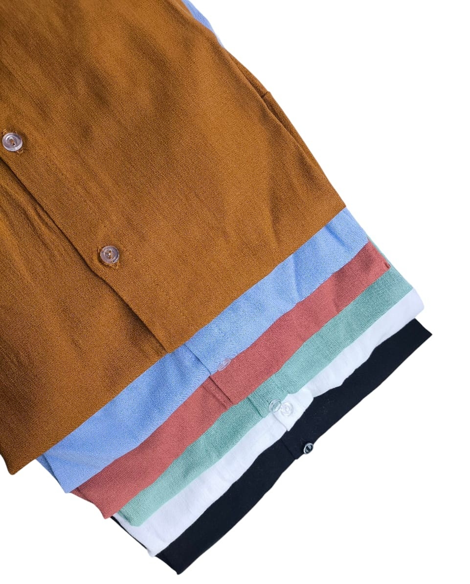Camisa de Lino Manga Larga Elastizada - Imagen 3