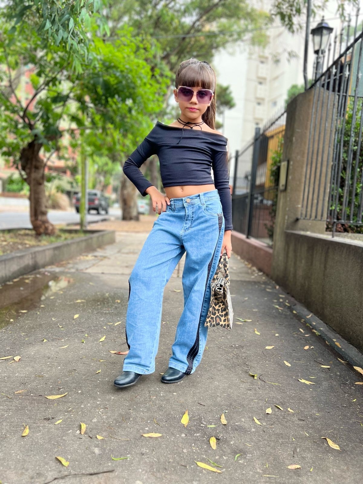 Baggy Azul Lineas Niños - Imagen 2