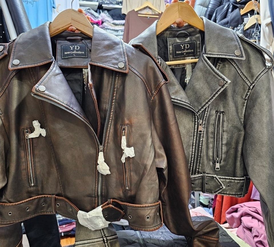 Campera Ecocuero Yd Jaspeado. - Imagen 3