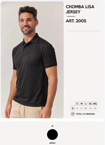 Chombas Lisas Jersey Cod:2005