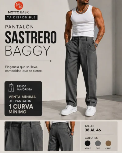 Curva Pantalón de Vestir Baggy
