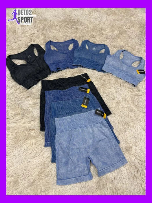 Conjunto con Short Prelavado sin Frunce Capicua..!!
