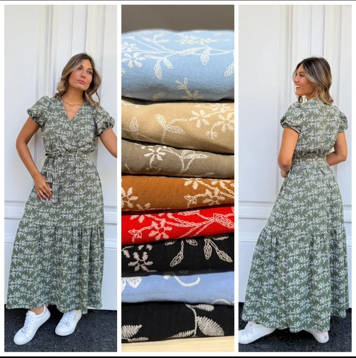 Vestido Magnolia Bordado