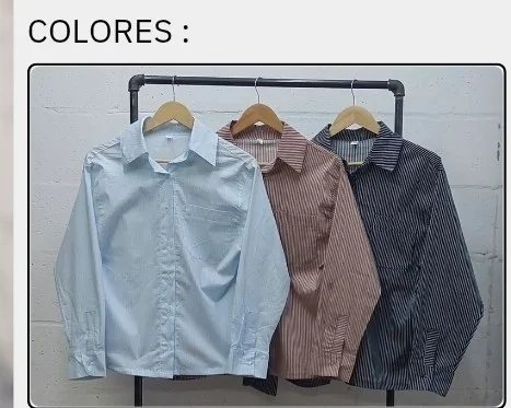Camisas Mujer Poplin/ Cey