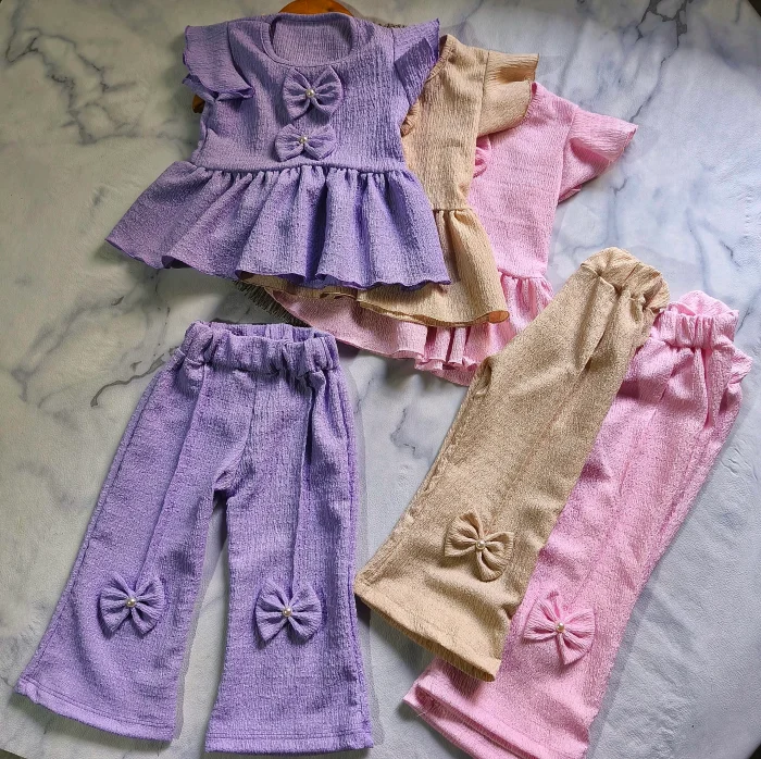 Conjunto: Remera con Volados + Pantalón