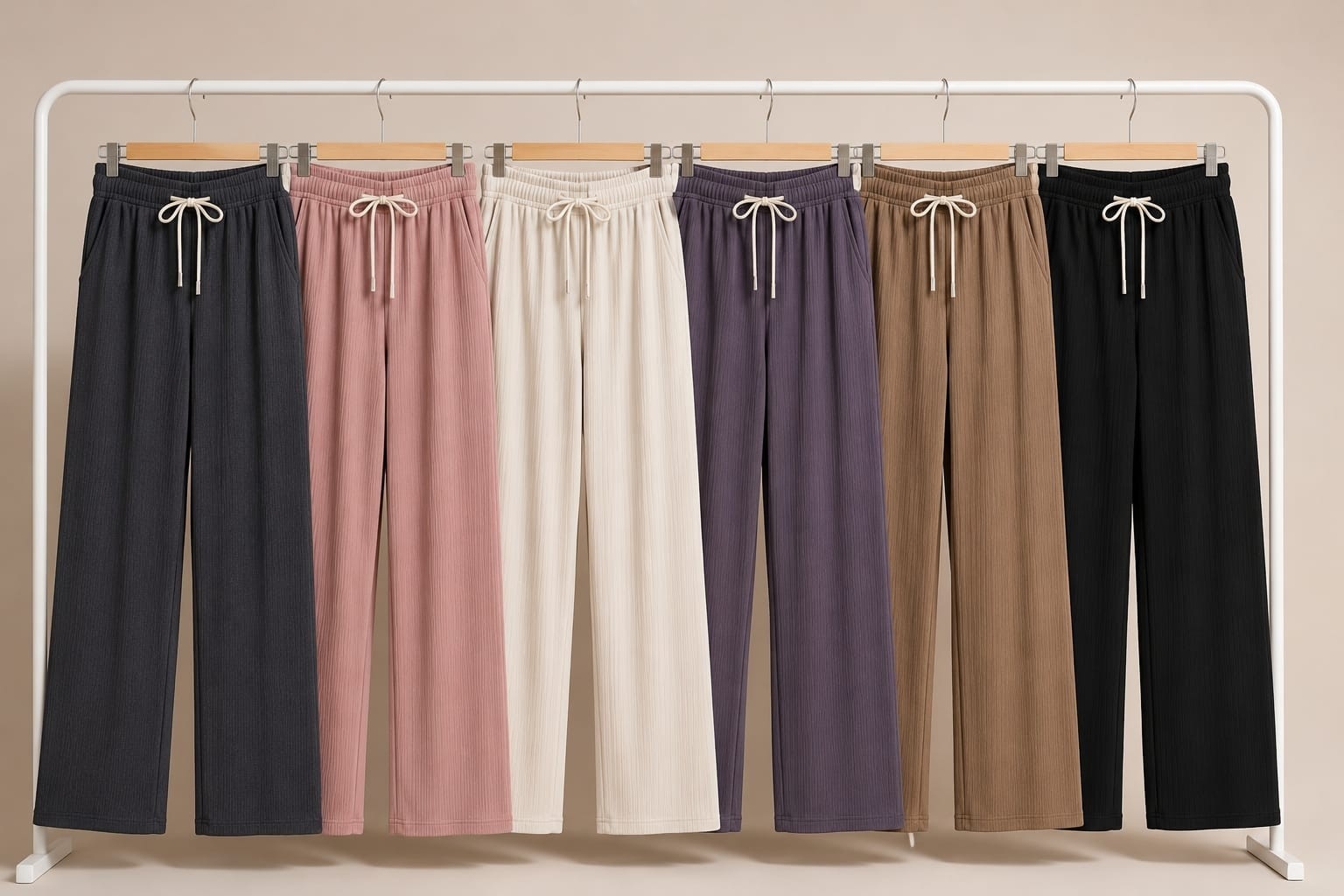 Pantalon Tela Elastizada Acanalada Importado - Imagen 3