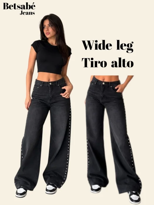 Wide Leg Tiro Alto