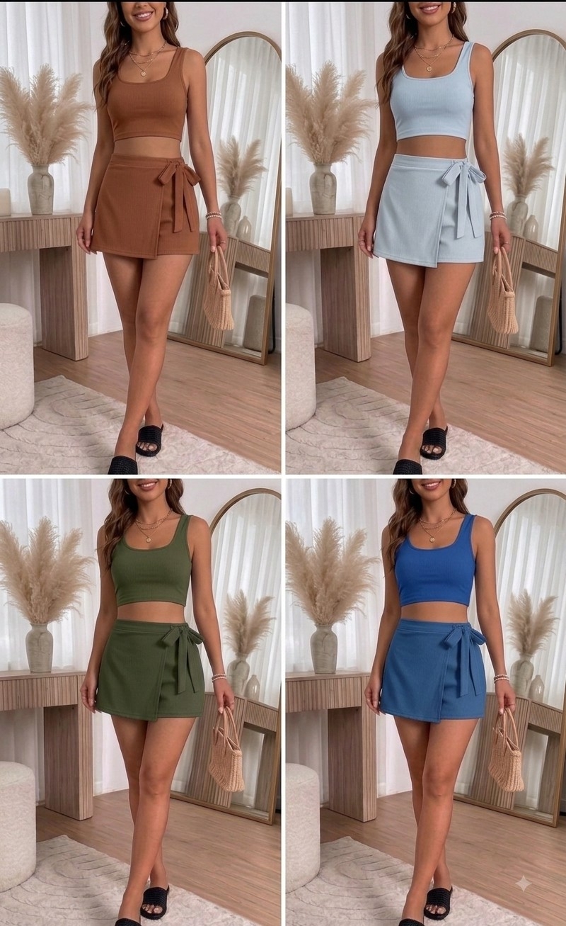 Shorts Pollera de Lino Cey - Imagen 2