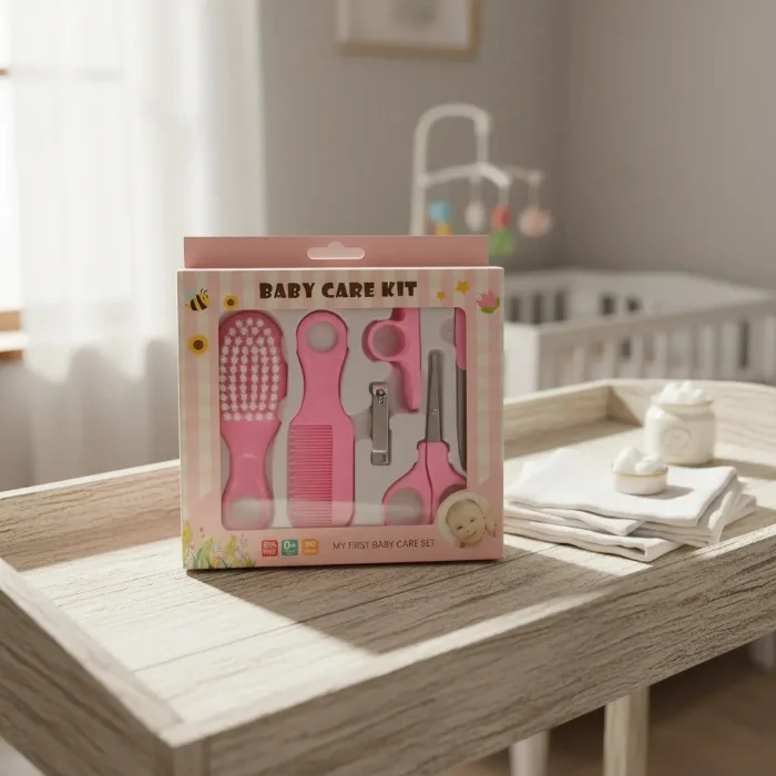 Kit Cuidado Bebé 6 Piezas Cepillo Peine Set Manicura