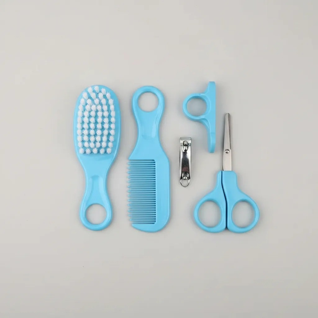 Kit Cuidado Bebé 6 Piezas Cepillo Peine Set Manicura - Imagen 5