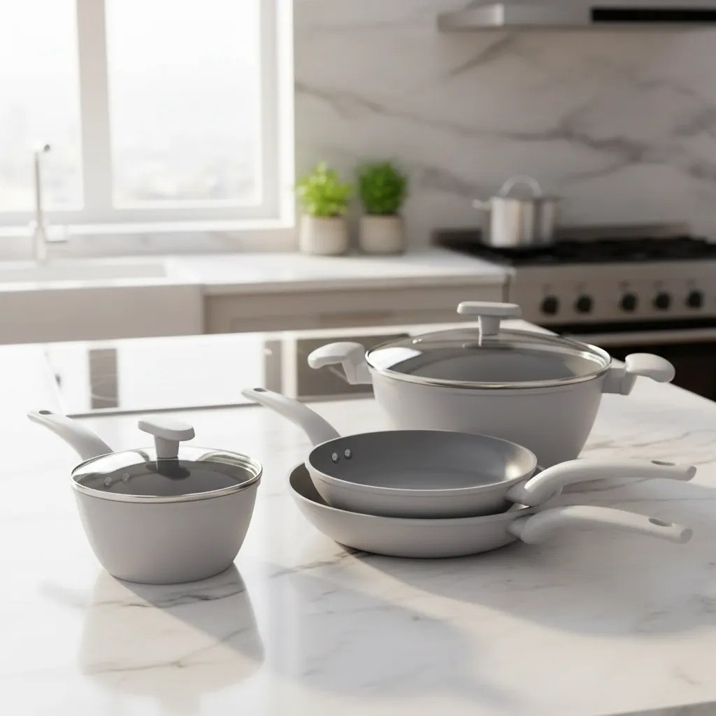 Set Batería X6 Cocina Antiadherente Aluminio Facil Lavado - Imagen 1