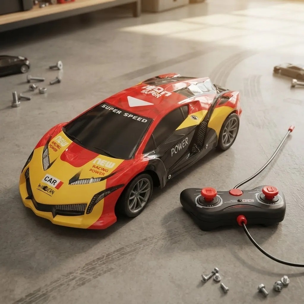Auto a Radio Control Remoto Carrera Juguete Luz Led Rc - Imagen 1