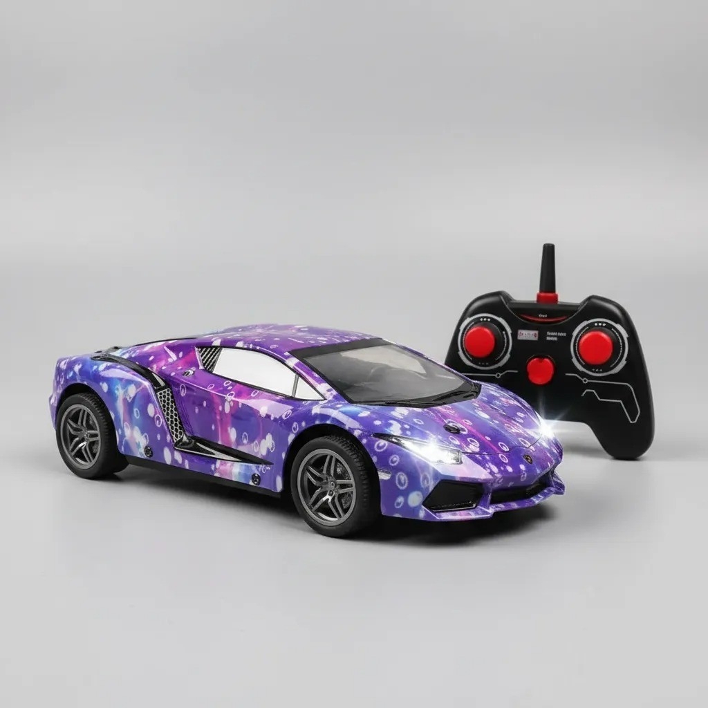 Auto a Radio Control Remoto Carrera Juguete Luz Led Rc - Imagen 3