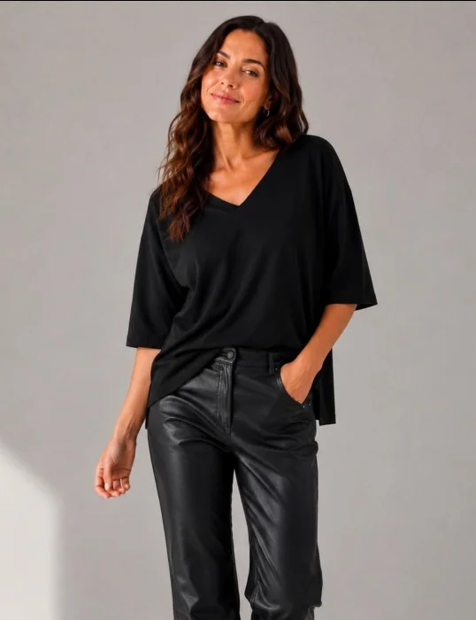 Remera Cielo en V