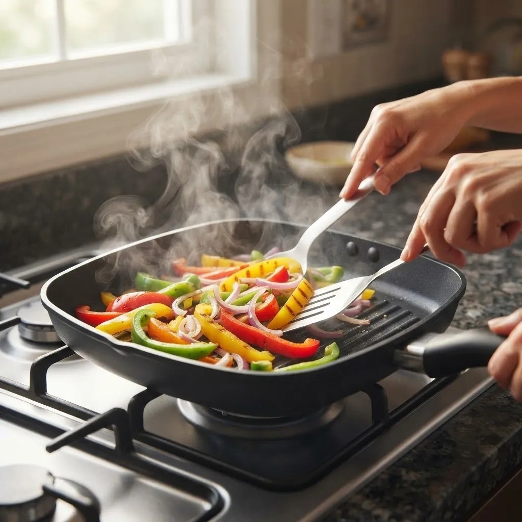 Bifera Plancha Nex Cook Antiadherente Facil Lavado 24cm - Imagen 5