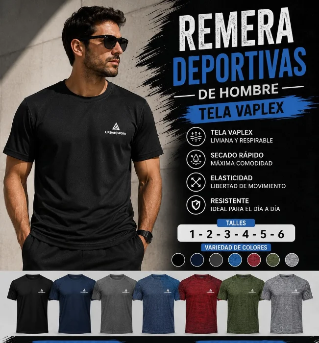 Remera Deportiva de Hombre
