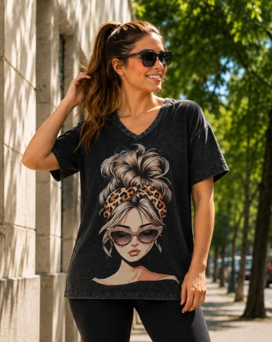 Remera Batik Cuello V