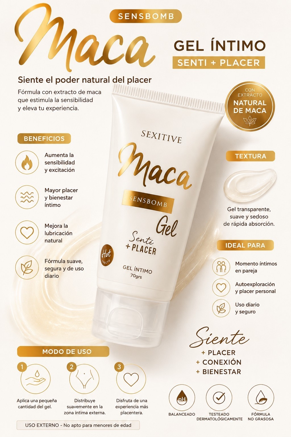 Gel Íntimo (sándalo Rojo - Maca) - Imagen 2