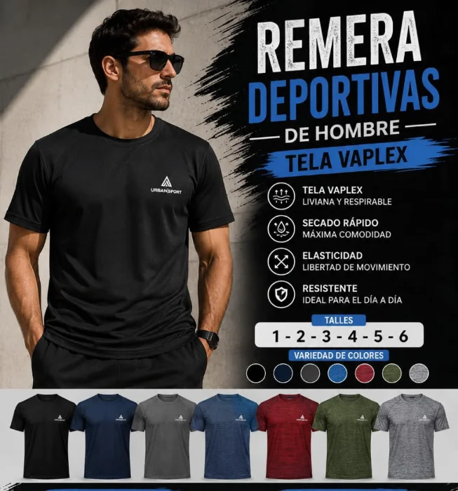 Remeras Deportivas de Hombre