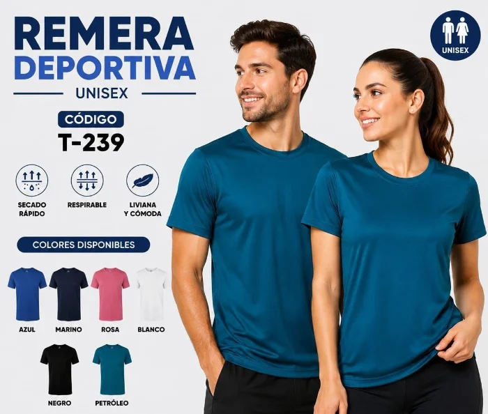 Remera Deportiva Unisex