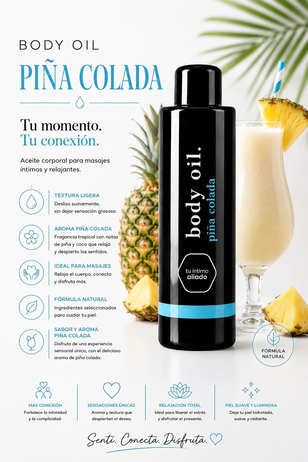 Aceite para Masajes (cereza, Piña Colada, Uva, Vainilla) - Imagen 5
