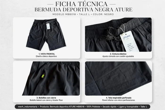 Short Deportivo Ature Importado