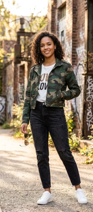 Camperas Bomber de Gabardina Elástizada