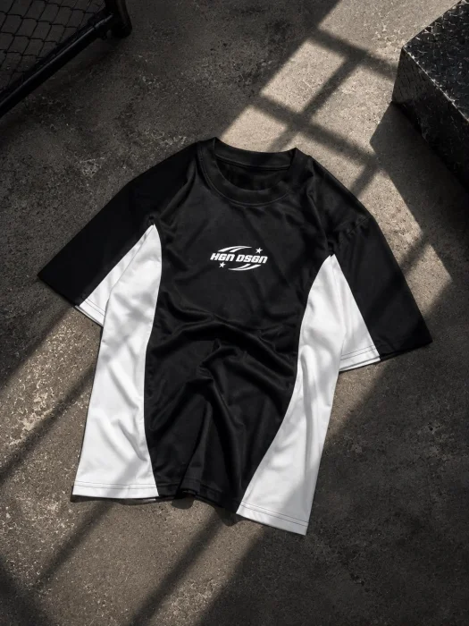 Remera Dsgn Combinada Oversize