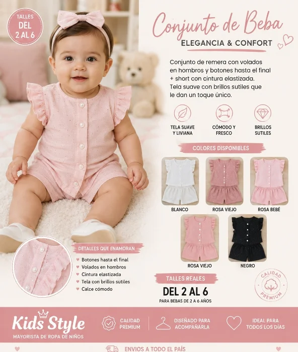Conjunto de Beba Hawai