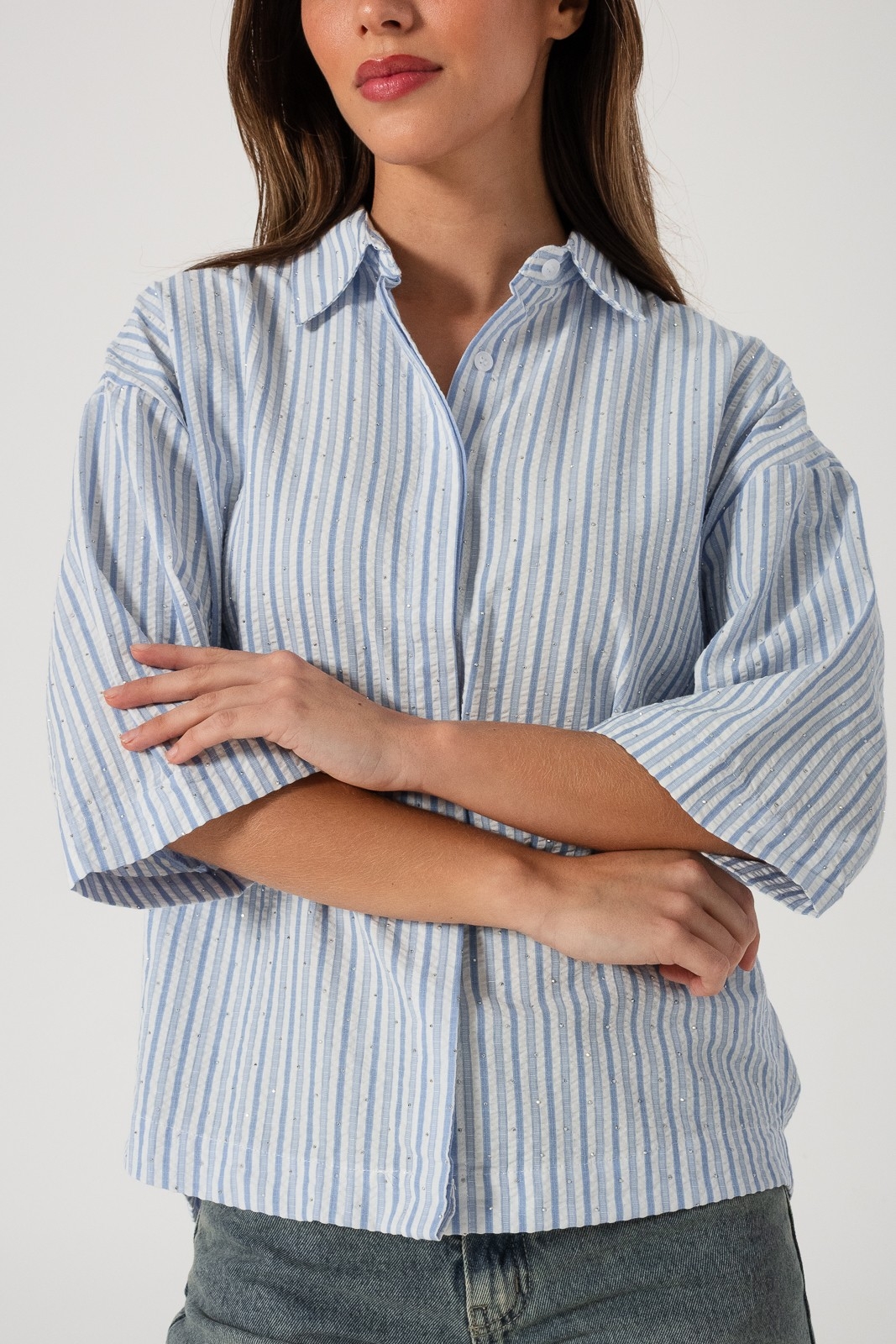 #800/43 Camisa Rayada con Tachas - Imagen 3