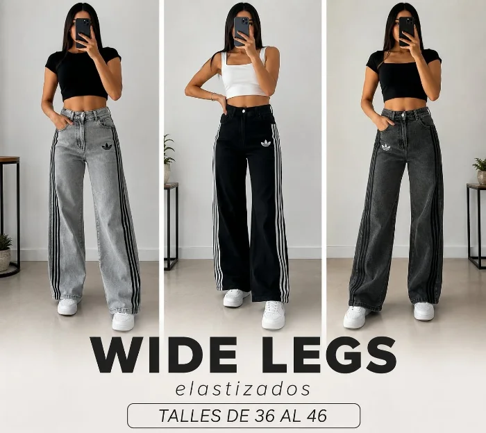 Pantalon Wide Legs Elastizado